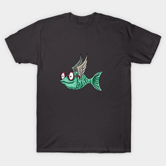 Happy Water, the Flying Fish T-Shirt by Laz